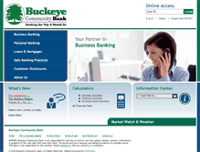 Tablet Screenshot of buckeyebank.com